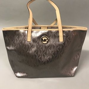 Monogrammed Silver Michael Kors Bag